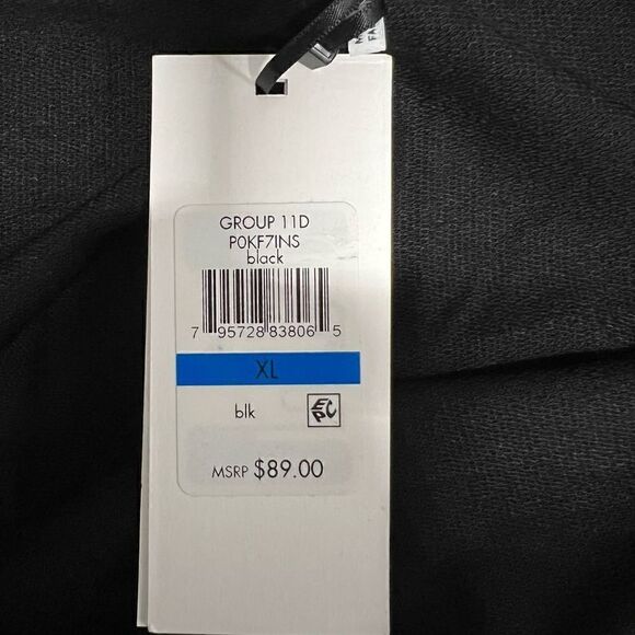 DKNY Pure Travel Pants Black Elastic Waist and Wide Leg Style Lounge Leisure XL - Picture 6 of 16